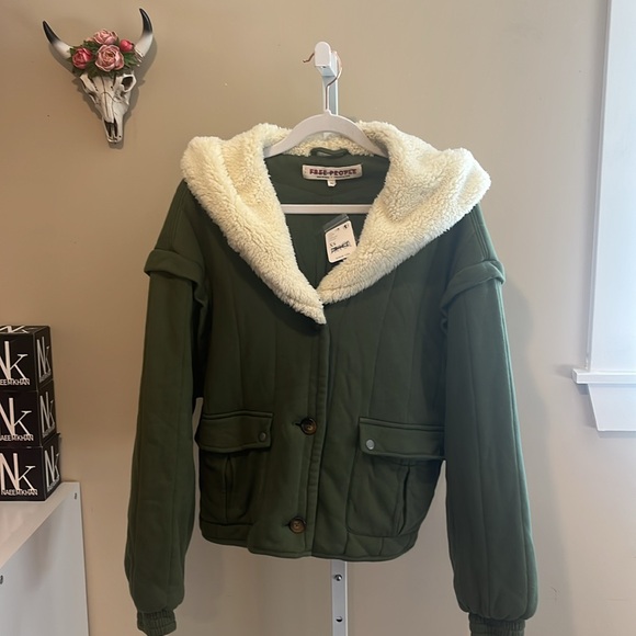 NWT - Free People Filipa Army Jacket  - Size XS - Picture 7 of 7